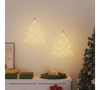 (Tree) vidaXL Christmas Lights Christmas Decoration Fairy Light 2 pcs Warm White