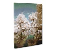 Tree View In Kerala India Canvas Print | Gallery Wrapped 30mm Frame Wall Art | 24x16 inches | Ready to Hang | Abstract Landscape Picture | Living Room Bedroom Lounge Office