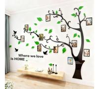 Tree Wall Stickers 3D DIY Tree Wall Decal Art Murals Large Family Photo Frames Tree Decoration for Living Room Bedroom Restaurant Home Decor