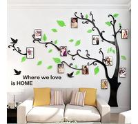 Tree Wall Stickers 3D DIY Tree Wall Decal Art Murals Large Family Photo Frames Tree Decoration for Living Room Bedroom Restaurant Home Decor