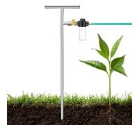 Tree Watering Spike | Stainless Steel Root Feeder for Tree with Fertilizer Dispenser,Root Waterer, Root Irrigator with T-Handle and Valve, Tree Watering System