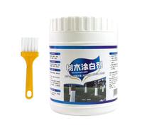 Tree Whitewash Protection Paint - 500g Trunk Shield with Brush for Orchards