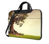 Tree with Branch Scenery Laptop Bag Shockproof Computer Carrying Case with Shoulder Strap Messenger Shoulder Bag Briefcase 14 inch