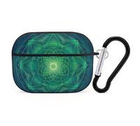 Tree with Sacred Geometry Symbols Earphone Case PC Bluetooth Earbud Cove Headphone Cases Compatible with Airpods Pro Black-style