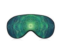 Tree with Sacred Geometry Symbols Sleep Mask Soft Blackout Eye Mask Eye Shade Cover with Adjustable Strap for Men Women