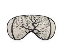 Tree Without Leaves Sleep Mask Light Blocking Eye Cover Polyester Eye Mask with Elastic Strap Blindfold for Side Sleeper Sleeping Masks Face Hugging for Women Men Travel