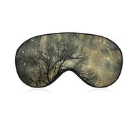 Tree Without Leaves Sleep Mask Light Blocking Eye Cover Polyester Eye Mask with Elastic Strap Blindfold for Side Sleeper Sleeping Masks Face Hugging for Women Men Travel