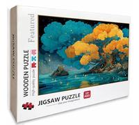 Tree Wooden Jigsaw Puzzles 122x81cm, Night View Jigsaw Puzzles 3000 Piece for Adults with Box, Educational Challenging Game, Gifts for Teens, Back Lettering Easy to Distinguish, Home Decoration E-8955