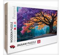 Tree Wooden Jigsaw Puzzles 56x34in, View Jigsaw Puzzles for Adults 4000 Piece with Box, Challenging Game, Gifts for Teens, Back Lettering Easy to Distinguish, for Men Women Elders Seniors, E-9695
