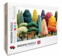 Tree Wooden Jigsaw Puzzles 61x41in, Color Jigsaw Puzzles 5000 Pieces for Adults with Box, Educational Challenging Game, Back Lettering Easy to Distinguish, Summer Gifts, Beautiful Decoration, 8-6134