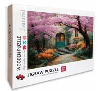 Tree Wooden Jigsaw Puzzles 61x41in, House Jigsaw Puzzles 5000 Pieces for Adults with Box, Educational Challenging Game, Back Lettering Easy to Distinguish, Summer Gifts, Beautiful Decoration, 4-4049