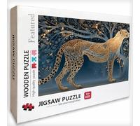 Tree Wooden Jigsaw Puzzles 61x41in, Leopard Jigsaw Puzzles for Adults 5000 Piece with Box, Challenging Game, Gifts for Teens, Back Lettering Easy to Distinguish, for Men Women Elders Seniors, 1-9659