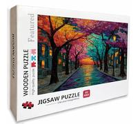 Tree Wooden Jigsaw Puzzles 61x41in, Street View Jigsaw Puzzles 5000 Pieces for Adults with Box, Educational Challenging Game, Back Lettering Easy to Distinguish, Summer Gifts, Beautiful Decor, H-2851