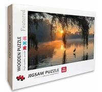Tree Wooden Jigsaw Puzzles 70x41in, Sunset Jigsaw Puzzles 6000 Pieces for Adults with Box, Educational Challenging Game, Back Lettering Easy to Distinguish, Summer Gifts, Beautiful Decoration, H-5103