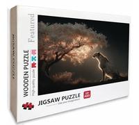 Tree Wooden Jigsaw Puzzles 75x50cm, Leopard Jigsaw Puzzles 1000 Piece for Adults with Box, Educational Challenging Game, Gifts for Teens, Back Lettering Easy to Distinguish, Home Decoration, 1-3721