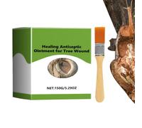Tree Wound Pruning Sealer, Tree Wound Dressing 150g Pruning Sealer, Tree Trunk Paint, Tree Sealer, Tree Bark Repair with Brush for Pruning, Grafting, Bonsai Trees