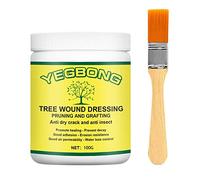 Tree Wound Sealer, Professional Grafting Paste & Pruning Sealant with Brush, Quick-drying Healing Wax for Storm & Animal Damage, Plant Repair for Bonsai Fruit Trees Shrubs