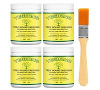 Tree Wound Sealer with Brush, 2025 New Fast-Drying Pruning Sealer for Trees & Shrubs, Waterproof Healing Paste for Bonsai, Fruit Trees & Roses (4 Pcs)