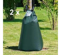 treebag Tree Watering Bag 2 x 75 L in Green I Large Watering Bag for Trees Made of PVC I Watering Bag for Continuous and Targeted Watering of Trees I UV-Stable Tree Bag