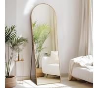 Treeboy Full Length Mirror,160 x 50cm Arched Free Standing Mirror, Wall Mounted Aluminium Alloy Frame, Tempered Glass,Leaning for Bedroom, Living Room, Cloakroom