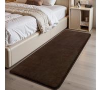 Treeboy Rugs Living Room 80x150cm,Coffee Shaggy Fluffy Rug,Short Pile Soft Runner Rugs,Anti-Slip Washable Area Rug for Bedroom,Modern Floor Carpets for Kids Living Room Hallway Entryway