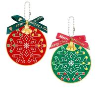 Treedix 2 Sets of Soldering Practice Kit Christmas Tree Soldering Kit, Snowflake Shape Red Green and Yellow LED Flashing Lights