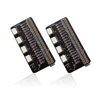 Treedix 2pcs 2x20 GPIO Header Connection Ports PI Hat GPIO Breakout Board GPIO Connector Compatible with Raspberry pi for JST 1mm 4 Channel Easily Read Multiple Sensors with The Same I2C Address