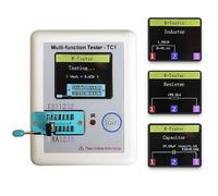 Treedix LCR-TC1 Meter Graphic Transistor Tester 1.8 inch TFT Graphic Display Resistance Capacitance Meters Multi-Function Tester LCR/NPN/PNP/MOSFET