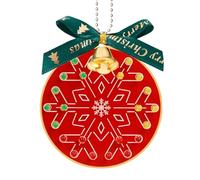 Treedix Soldering Practice Kit Christmas Tree Decoration Soldering Kit, Snowflake Shape Red Green and Yellow LED Flashing Lights(Red)