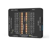 Treedix USB Cable Tester, USB C Cable Tester Wire Fast Detection for Type-C, USB-A 3.0, Micro-B 3.0, Micro-B 2.0, Mini-B 2.0, and for Lightning Cables by Checking The LEDs