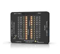 Treedix USB Cable Tester USB Cable Checker Data Wire Fast Detection for Type-C, USB-A 3.0, Micro-B 3.0, Micro-B 2.0, Mini-B 2.0, and for Lightning Cables by Checking The LEDs