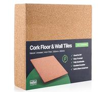 Treefloor Natural Self-Adhesive Cork Tiles - Square 300mm x 300mm x 4mm (Pack of 20)