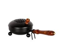 TreegoArt Iron Metal Incense Burner DOP Pot Resin Incense Burner, Sambrani Dhoop, Home and Office Decor- 7 Inches
