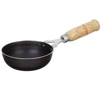 TreegoArt Iron Tadka Pan Fry Pan With Wooden Handle For Kitchen Gas Oven Compatible - 5 Inches Diameter