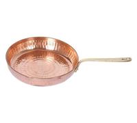 TreegoArt Pure Copper Frying Pan, Tadka Pan, Cooking, Serving Utensils, for Home and Hotel, Restaurant, Kitchenware, 350 ml