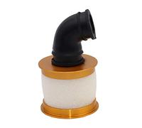 TreehobbyRC Air Filter Aluminum Capped w/Element Sponge 04104 Nitro Engine Parts Compatible with RC 1/10 HSP traxxas Himoto Redcat Nitro Truck Buggy (Gold)