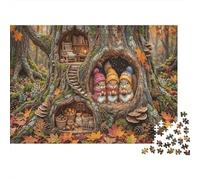 Treehole Squirrel 1000 Piece Puzzle Home Decor Autumn Forest for Grandparents Senior Leisure Enthusiasts Brain Training 38x26cm/1000pcs