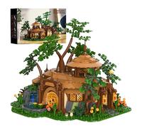 Treehouse Building Blocks Set - 1854PCS Jungle Sanctuary Bricks Kit, Architecture Street View Collection, Forest House Model for Adult, Teen, Home Office Decor, Creative Gift for Men, Women