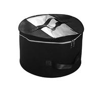 TreeHouse London Travel Hat Storage Box with Metal Frame (19"Dx11.5'' H),XL Luxury Travel Hat Boxes for Men & Women,Collapsible Hat Organizer,Stuffed Animal Toy Storage Bin Bag,Dust Dirt Proof Cover
