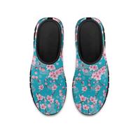 Treeinart Cherry Blossom Pattern Sneakers for Women Low Top Loafers Comfortable Footwear Outdoor Sport Fitness Trainers Hands Free Shoes Lightweight Wide Width Loafers