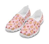 Treeinart Loafers Shoes for Women Strawberry Capybara Love Low Top Sneakers with Non Slip Sole Comfortable Running Walking Loafers