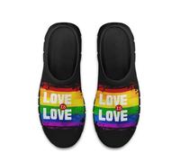 Treeinart Love Rainbow Flag LGBT Women's Running Shoes with Anti-Skid Comfortable Wide Width Sneakers Round Toe Footwear Novelty Sneakers with Arch Support