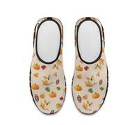 Treeinart Women's Running Shoes Corgi Pumpkin Maple Leaf Print Comforatable Round Toe Sneakers Breathable Non-Slip Footwear Wide Width Trainers with Arch Support