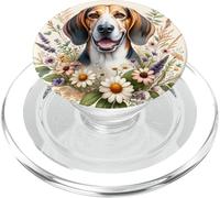 Treeing Walker Coonhound Dog Summer Wildflowers Artwork PopSockets PopGrip for MagSafe