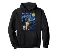 Treeing Walker Coonhound Dog Van Gogh Starry Night Pullover Hoodie