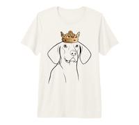 Treeing Walker Coonhound Dog Wearing Crown Premium T-Shirt