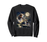 Treeing Walker Coonhound Howling to The Moon Vintage 90s Sweatshirt