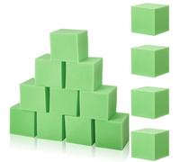 Treela 100 Pcs Foam Pit Blocks 4 x 4 x 4 Inch Foam Cubes Soft Stacking Blocks Protective Padding Sponge Pit for Gymnastics Trampoline Arenas Rock Climbing Parkour Indoor Amusement Park (Green)