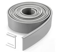 Treela 108 Inch Grey Shower Door Bottom Seal Strip, 1 Inch Height | T-Slot Silicone Sweep: Flexible replacement seal can be cut to the desired length for glass shower doors