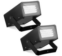 Treela 2 Pack Mini Strobe Lights, Bright LED Strobe Stage Light Adjustable Flash Speed Control Flashing Bulbs for Halloween Party Stage Club Disco Bar Christmas Decoration (White,32 LED)